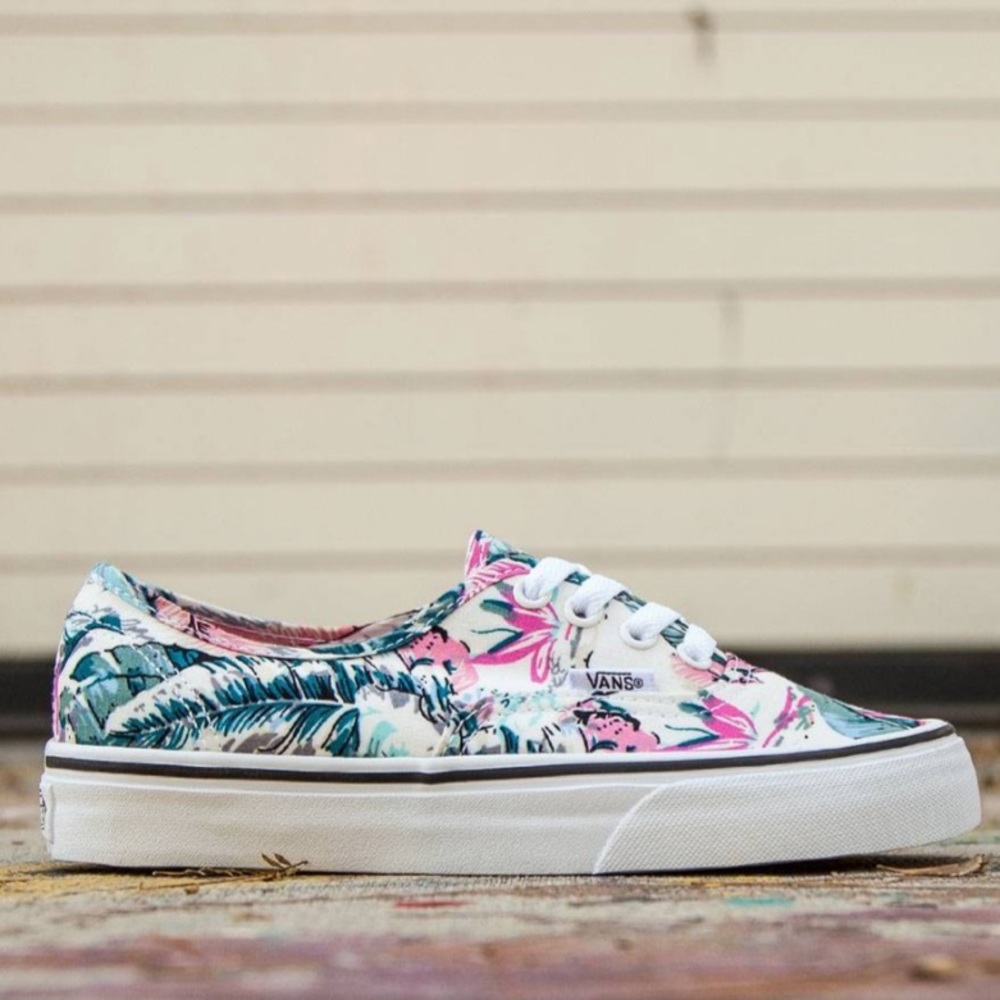 Vans | Low Top Sneakers | Tropical Print | Unisex M 6.5 W 8 | RARE